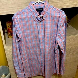 Men’s Size 16 Croft & Barrow Dress Shirt Plaid